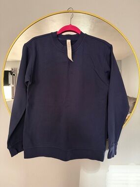 Lululemon Navy Crewneck Sweater - Classic Everyday Pullover